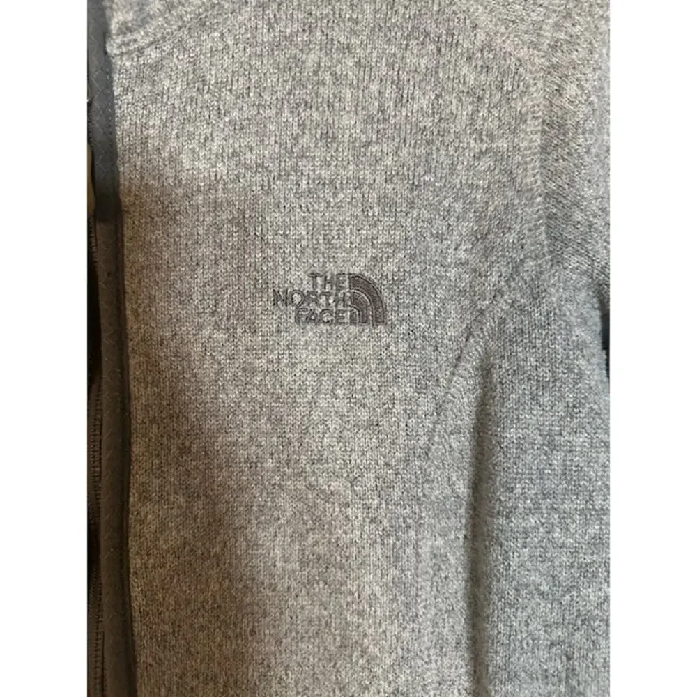 The North Face Women’s Gray Fleece Full Zip Jacket Long Sleeve Casual Medium - Picture 5 of 8